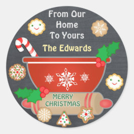Personalizado Navidades de Gingerbread Pegatinas d