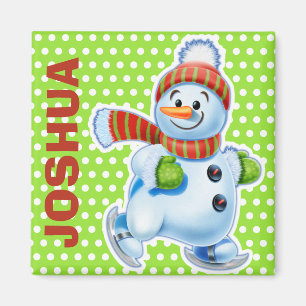 Personalizado Navidades del imán personajes de Sn