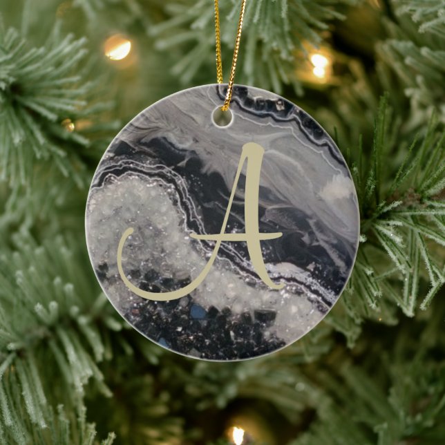 Personalizado Navidades inciales ornamento geocerá (Árbol)