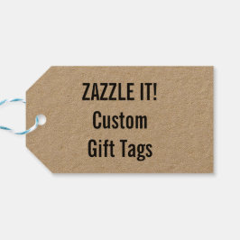 Personalizado Navidades Kraft Gift Etiqueta en bla