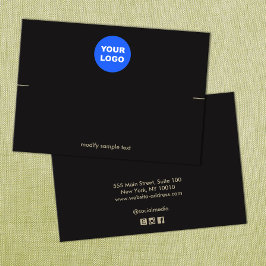 Personalizado negro Añadir la tarjeta de visualiza