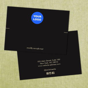 Personalizado negro Añadir la tarjeta de visualiza