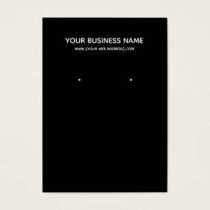 Personalizado negro moderno simple Tarjeta de pres