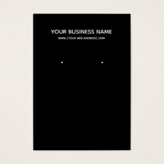 Personalizado negro moderno simple Tarjeta de pres