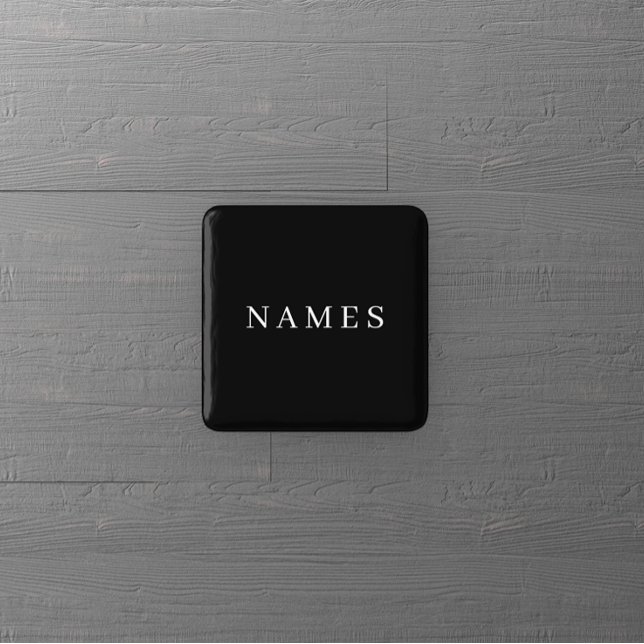 Personalizado negro simple Añadir su nombre botón  (Subido por el creador)