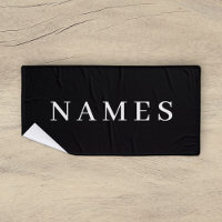 Personalizado negro simple Añadir su nombre elegan