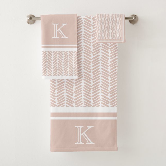 Personalizado Neutral Earthy Sand Zigzag Stripes A (In situ)