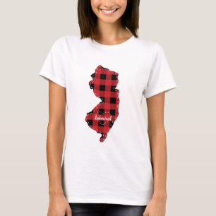 Personalizado New Jersey State Hometown Plaid Navi