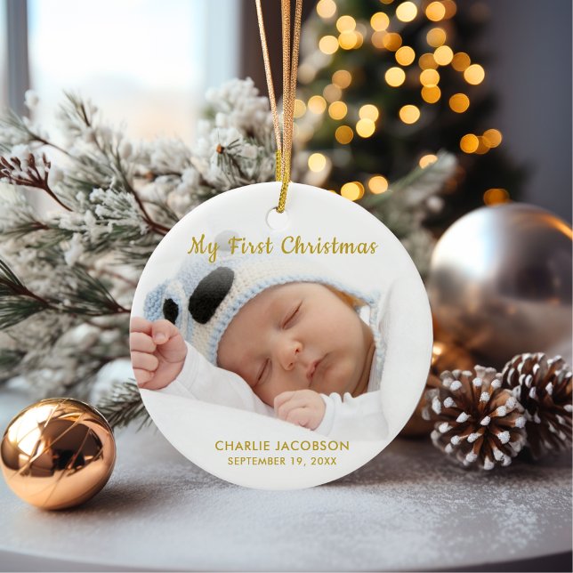 Personalizado Niño Primer Ornamento De Navidad (Subido por el creador)