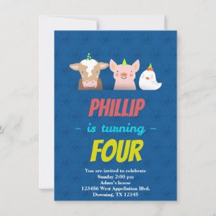 Personalizado Niños Tarjeta de Cumpleaños Animales