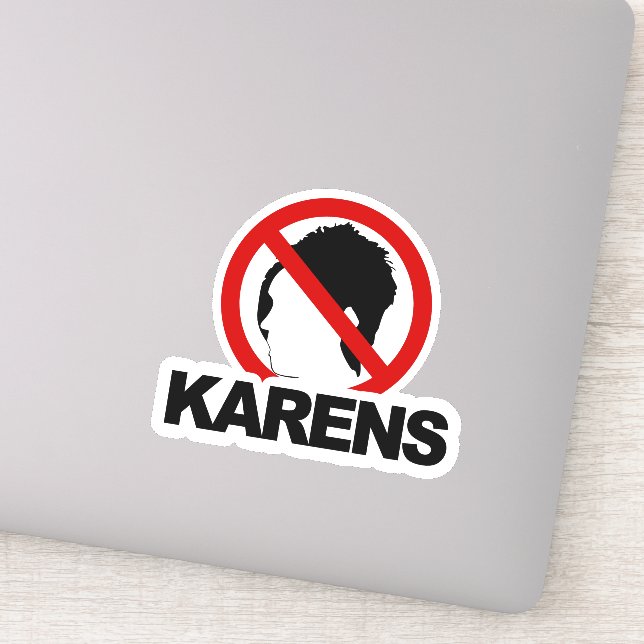 personalizado "NO KARENS" Pegatina de Vinyl (Detalle)