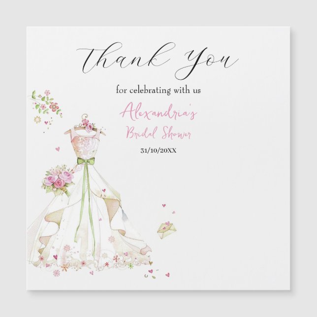 Personalizado Nodal Shower Vela Gracias (Anverso)