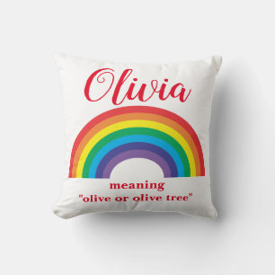 personalizado nombre de bebé significa almohada de