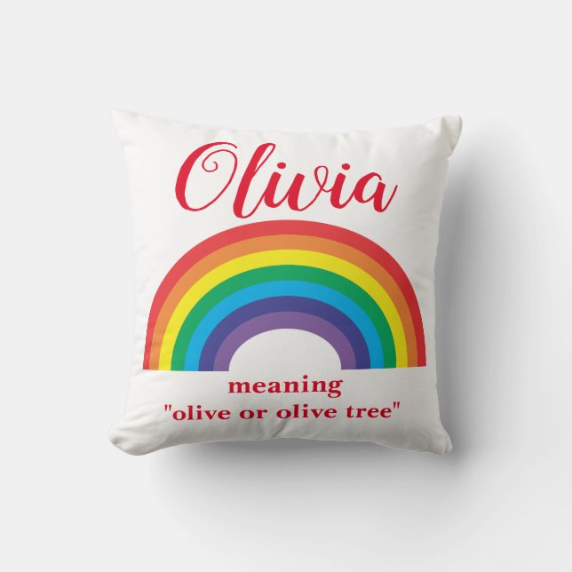 personalizado nombre de bebé significa almohada de (Anverso)