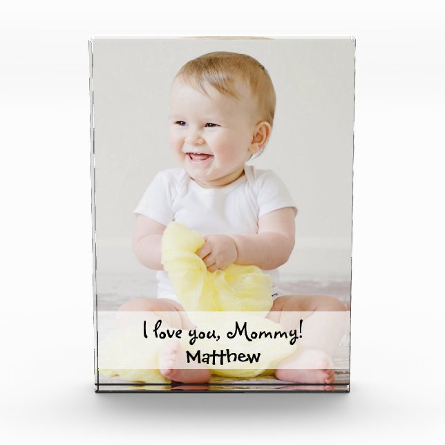 Personalizado Nombre de foto te amo mamá (Anverso)