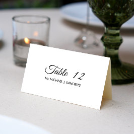 Personalizado nombre de invitado boda tarjeta de l