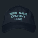 Personalizado Nombre de texto Gorra Borrador tapar<br><div class="desc">Elija Fuentes y colores - Diseñe sus propios sombreros de béisbol con texto Personalizado para promociones promocionales fáciles de personalizar - Añada su texto - Nombre - Compañía / número / carta / eslogan - Etiquetado / o sitio web , Teléfono , Correo electrónico , Manipulación de medios sociales ,...</div>