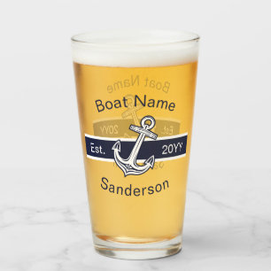 Personalizado Nombre del barco Nautical Anchor Nav