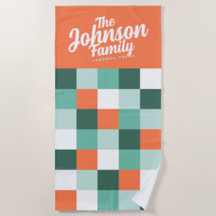 Personalizado Nombre Familia Toalla de Playa - Pis
