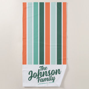 Personalizado Nombre Familia Toalla de Playa - Pis