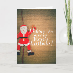 Personalizado NOSTALGIC MERRY NAVIDAD SANTA GREETI