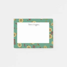 Personalizado Nota post-it Girasol, hazlo realidad