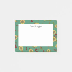 Personalizado Nota post-it Girasol, hazlo realidad