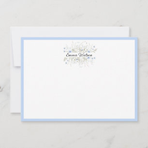 Personalizado Nota Tarjeta-Comprimido Floral