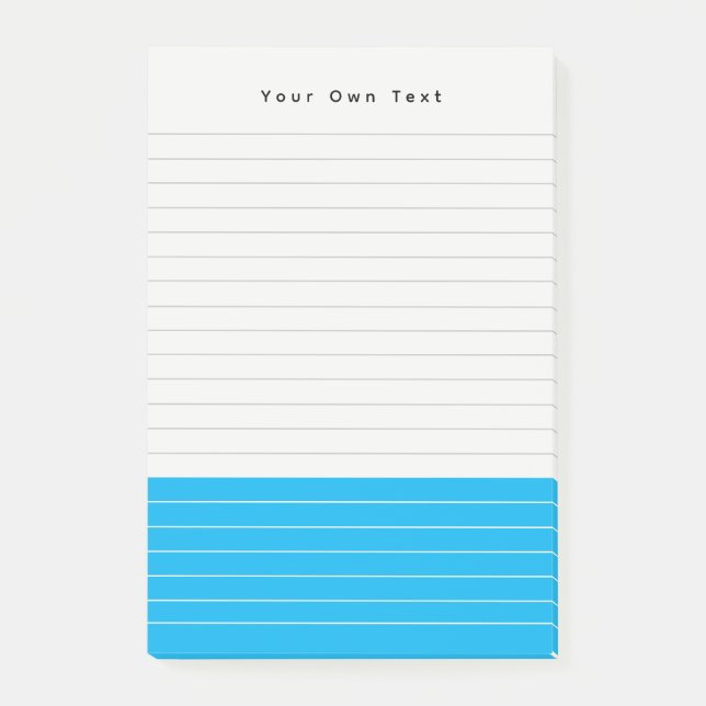 Personalizado Notas azul brillante Minimalistas mo (Anverso)