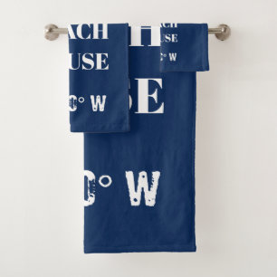 Personalizado Nuestras Coordenadas Beach House