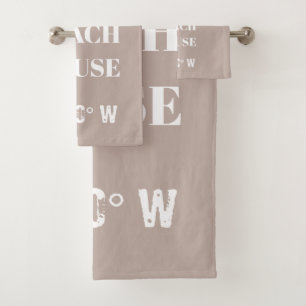 Personalizado Nuestras Coordenadas Beach House