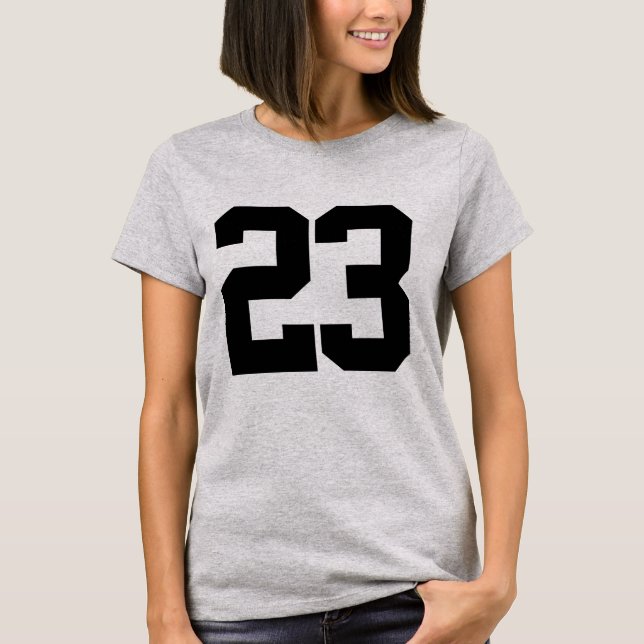 Personalizado Número 23 de camiseta camisa de dise (Anverso)