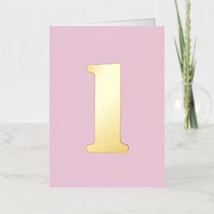 Personalizado número de cumpleaños rosa