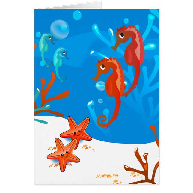 Personalizado Océano Acuático Cute Seahorse Starfi (Frente)