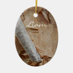 Personalizado Ojibwe Birch Bark Decoraciones navid