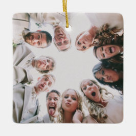 Personalizado Ornamento de foto doble cara, foto d