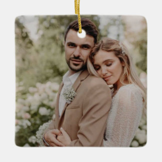 Personalizado Ornamento de foto doble cara, foto d