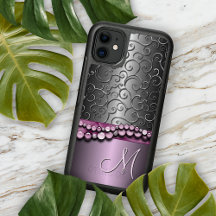 Personalizado Ornate Antique Faux Silver Swirls Pa