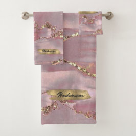 Personalizado Oro rosa Purpurina de diamantes blan