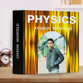 Personalizado Oro y Black Modern Physics Nombre Fo