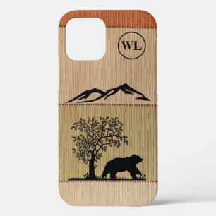 Personalizado Oso Silhouette Apple iPhone 12 Funda