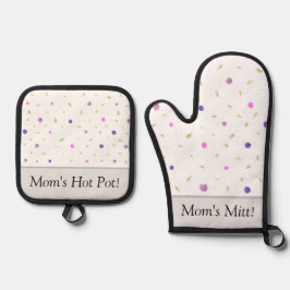 Personalizado Oven Mitt Y Pot Holder Set - Regalo 