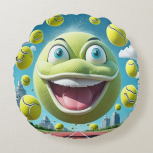 Personalizado Pabellón de tenis Almohada redonda -