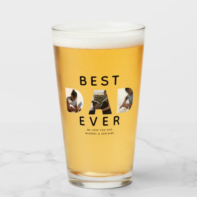 Personalizado Padre Día Collage de fotos Mejor Pap (Anverso (lleno))