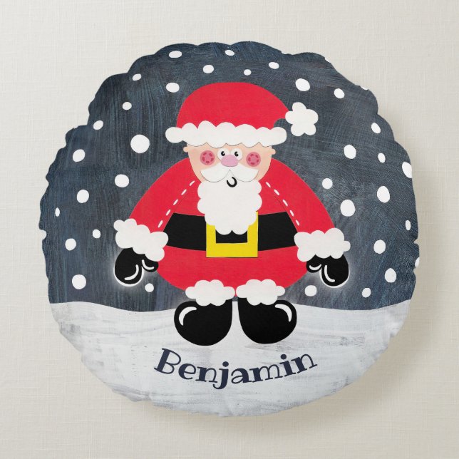 Personalizado Padre Navidad Santa Cushion Cojín de (Anverso)