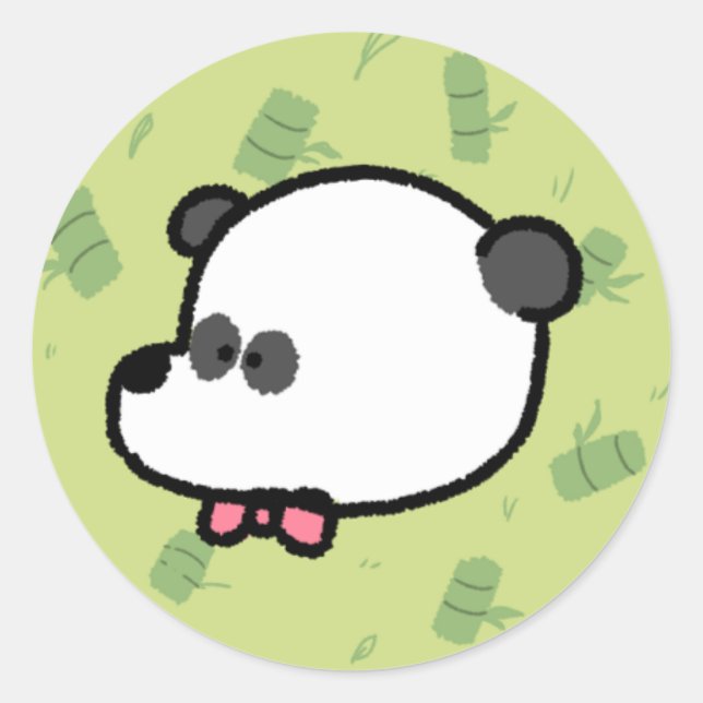 Personalizado Panda Pegatina (Anverso)