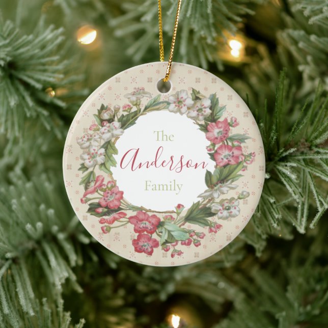 Personalizado Papel pintado, adorno de cerámica fl (Árbol)