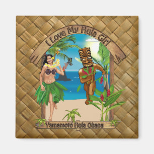 Personalizado para el imán de Yamamoto Hula Ohana