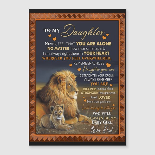 Personalizado para mi hija de papá, (Anverso)