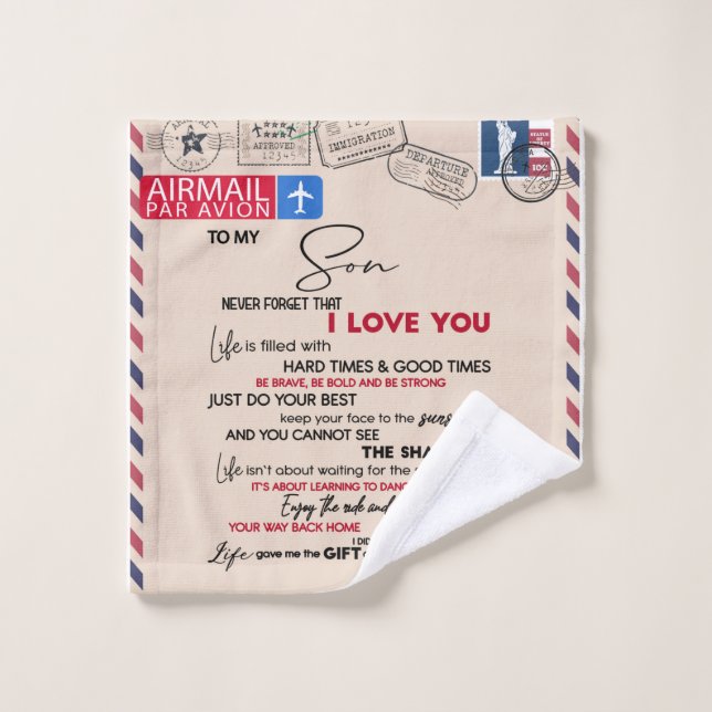 Personalizado Para Mi Hijo, Regalo De Cumpleaños D (Toallita)